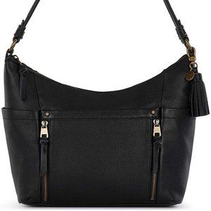 The Sak Collective Kiera Black Pebbled Leather Hobo Bag